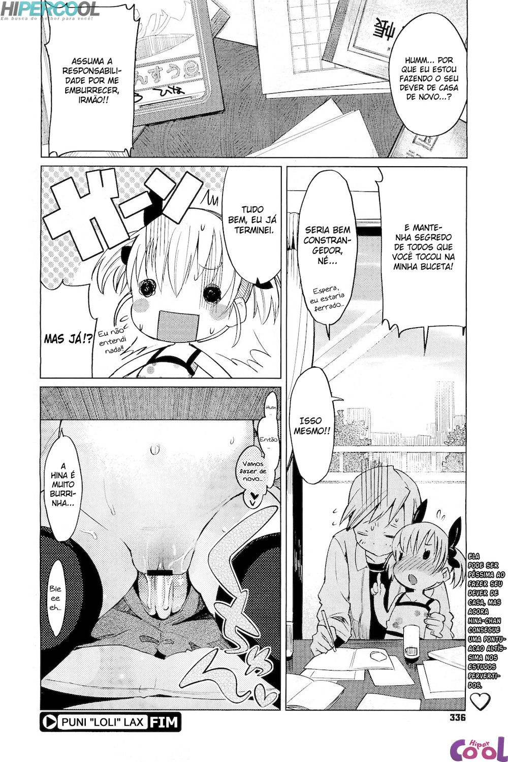 Relaxando a pequena loli