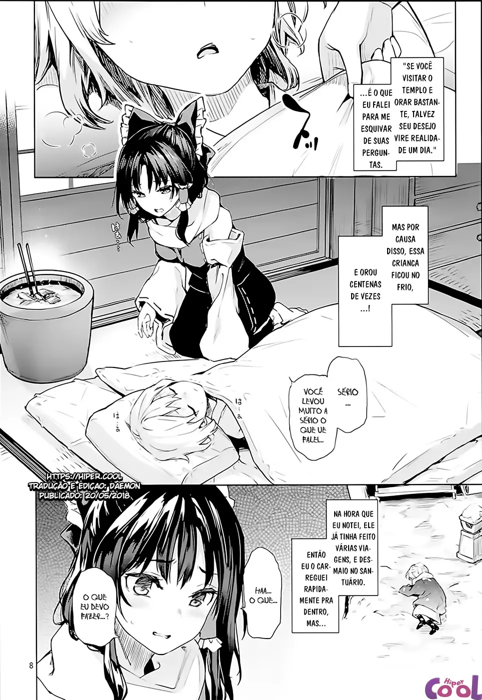 Reimu-san é boa em aquecer as pessoas