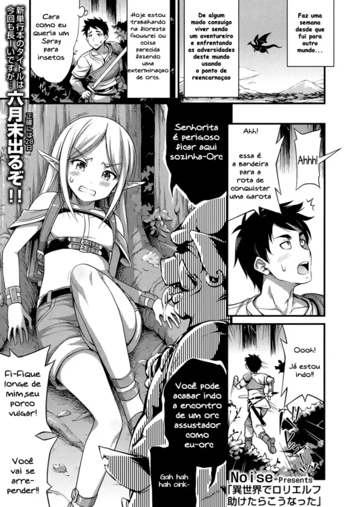 Isto é o que aconteceu quando ajudei Elfa Loli em outro mundo