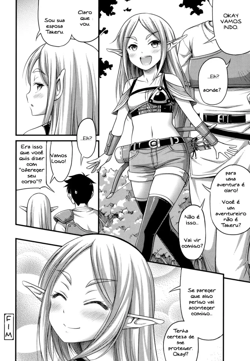 Isto é o que aconteceu quando ajudei Elfa Loli em outro mundo