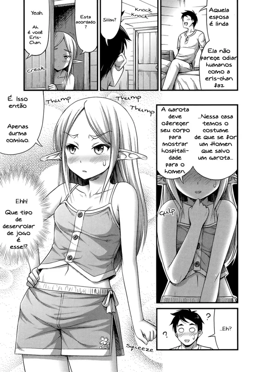 Isto é o que aconteceu quando ajudei Elfa Loli em outro mundo
