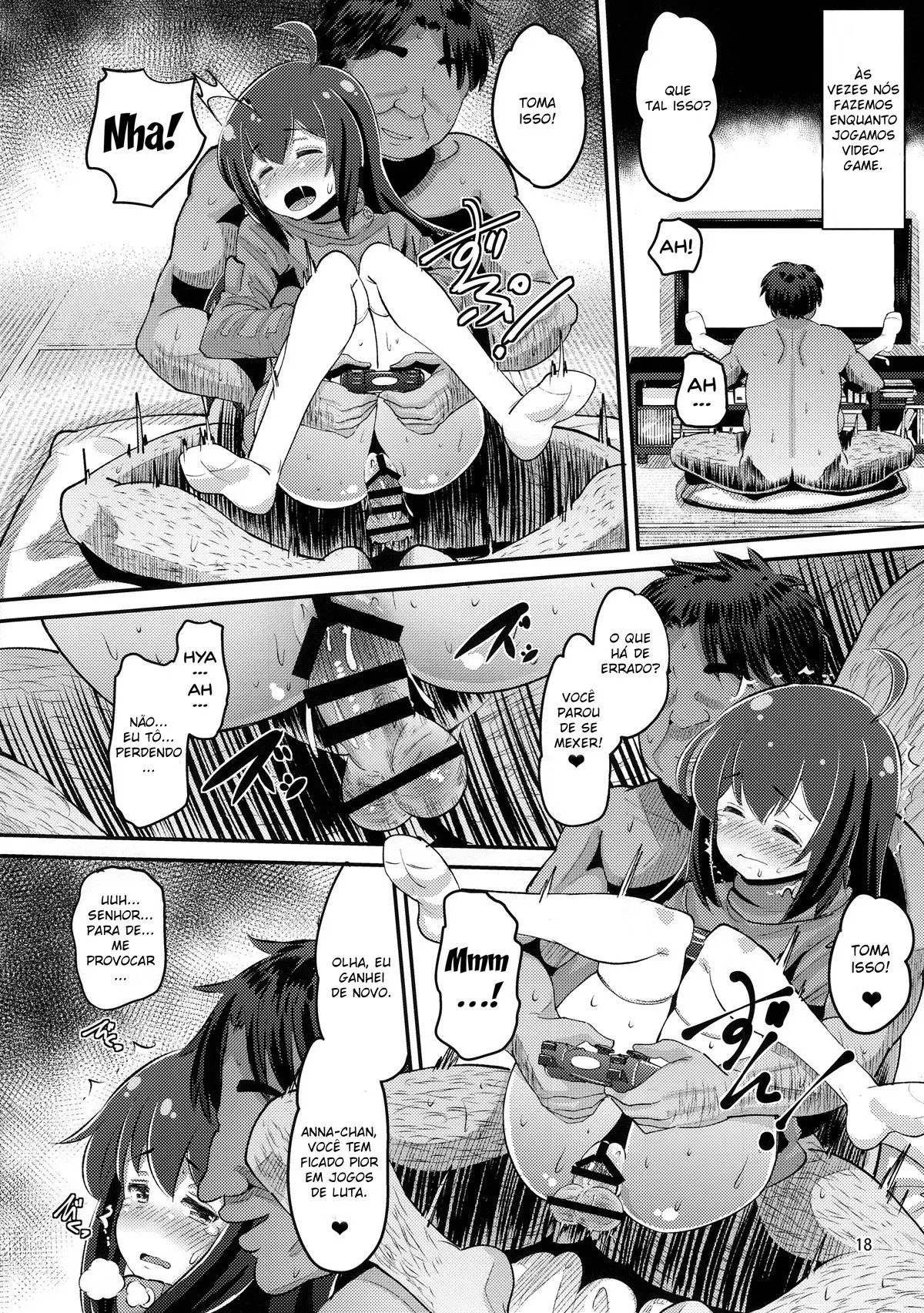 Jogo cooperativo com Anna-chan