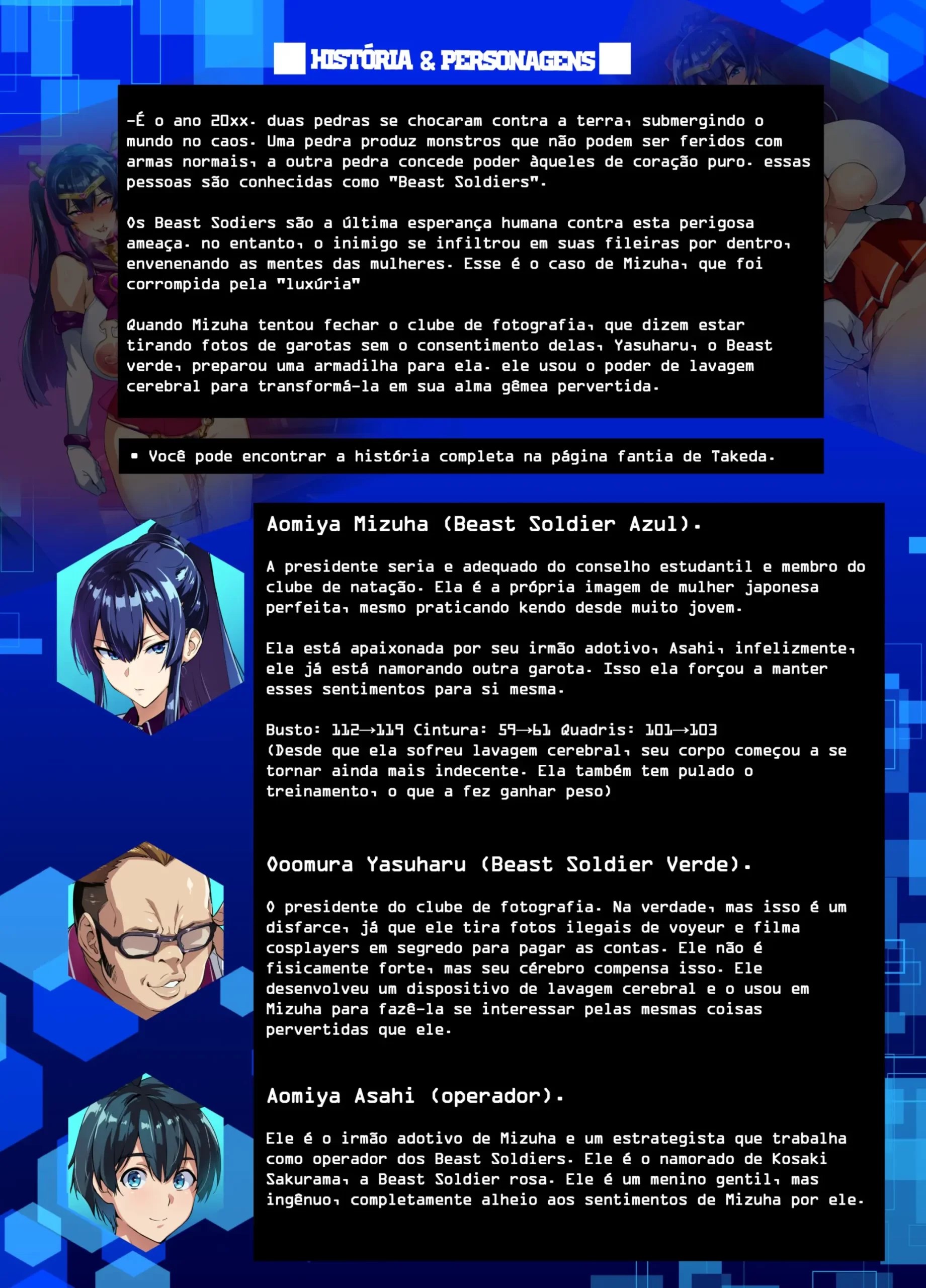 A decadente vida cotidiana da Guerreira Azul