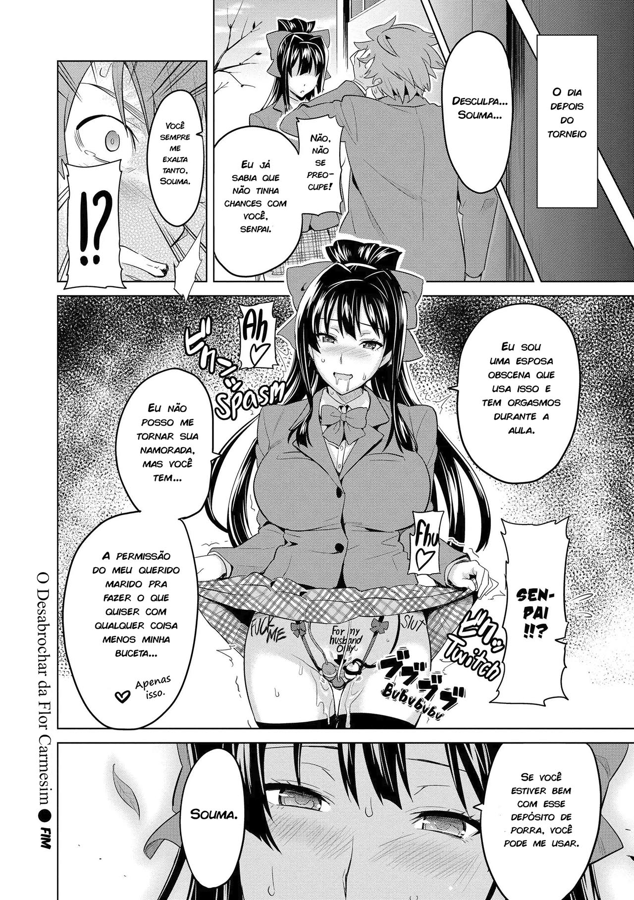 O desabrochar da flor carmesin