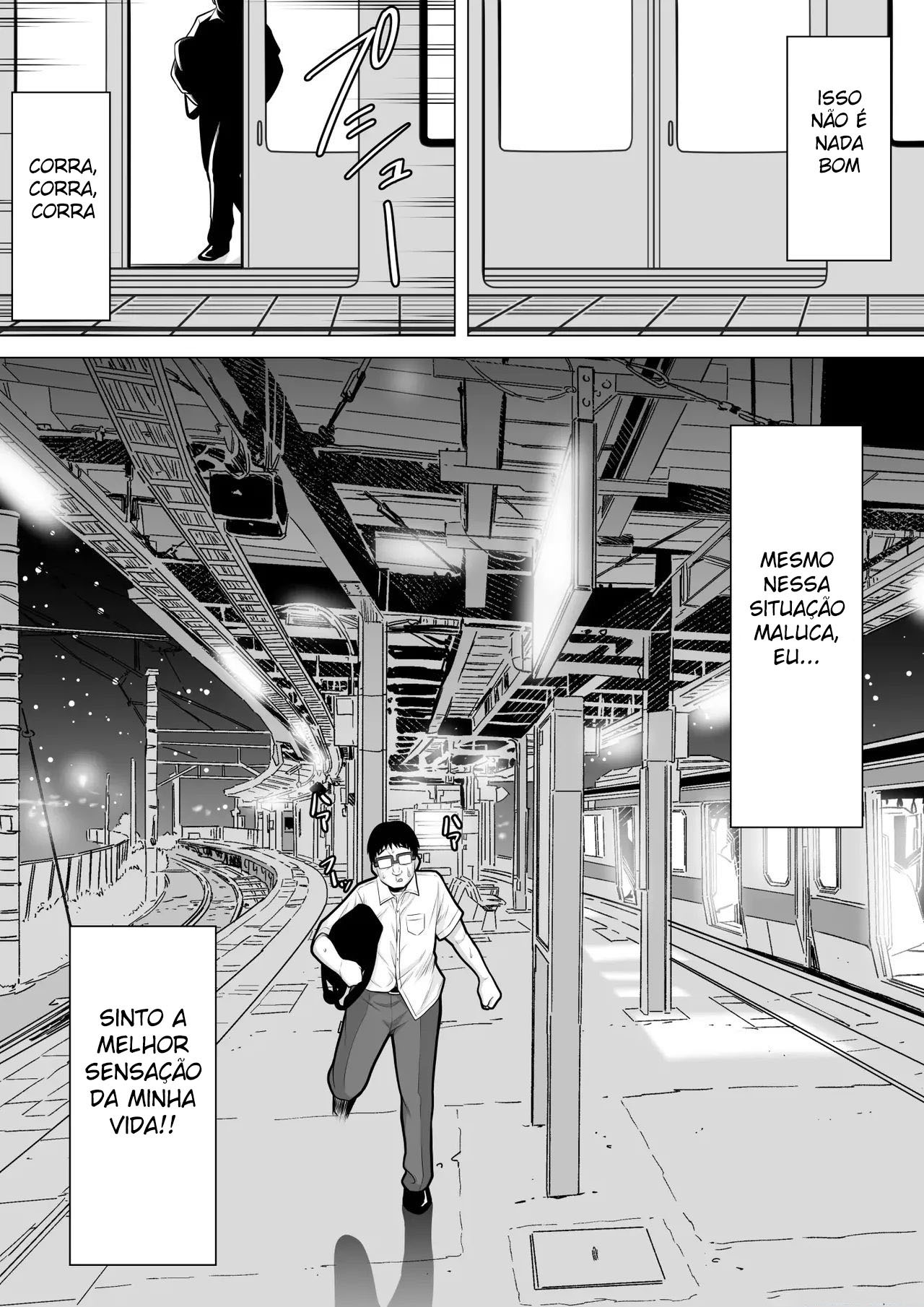 Quando Entrei No Último Trem, Encontrei Uma Mulher Bêbada, Então a Fodi Enquanto Ela Dormia.