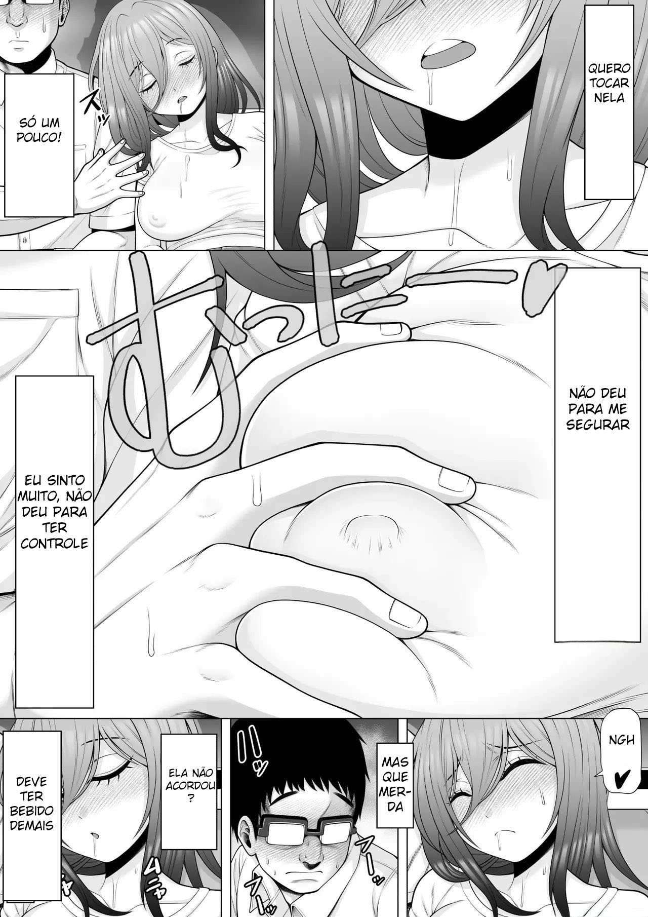 Quando Entrei No Último Trem, Encontrei Uma Mulher Bêbada, Então a Fodi Enquanto Ela Dormia.